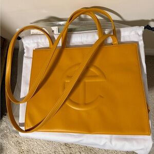 Telfar Medium Mustard Shopping Bag
